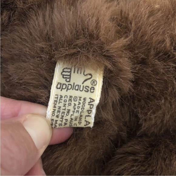 Vintage Applause Plush Teddy Bear Rare 88 Safari Brown 19” Stuffed Animal Toy - Picture 8 of 10